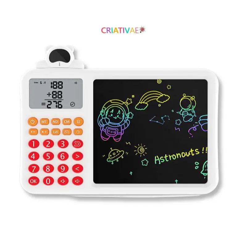 Lousa Mágica Infantil com Calculadora Educativa 2 em 1 | CRIATIVAE