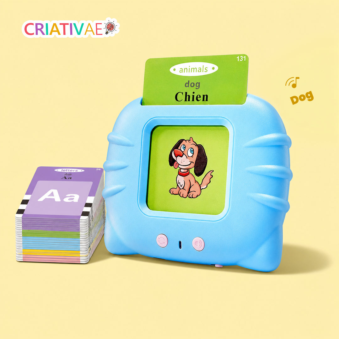 Card Kids - Cards Falantes Educacionais para Desenvolvimento Cognitivo e Linguístico - 224 palavras