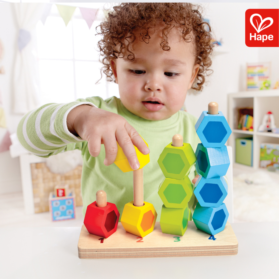 Torre de Contagem Colorida Hape - Aprender a contar nunca foi tão divertido | CRIATIVAE