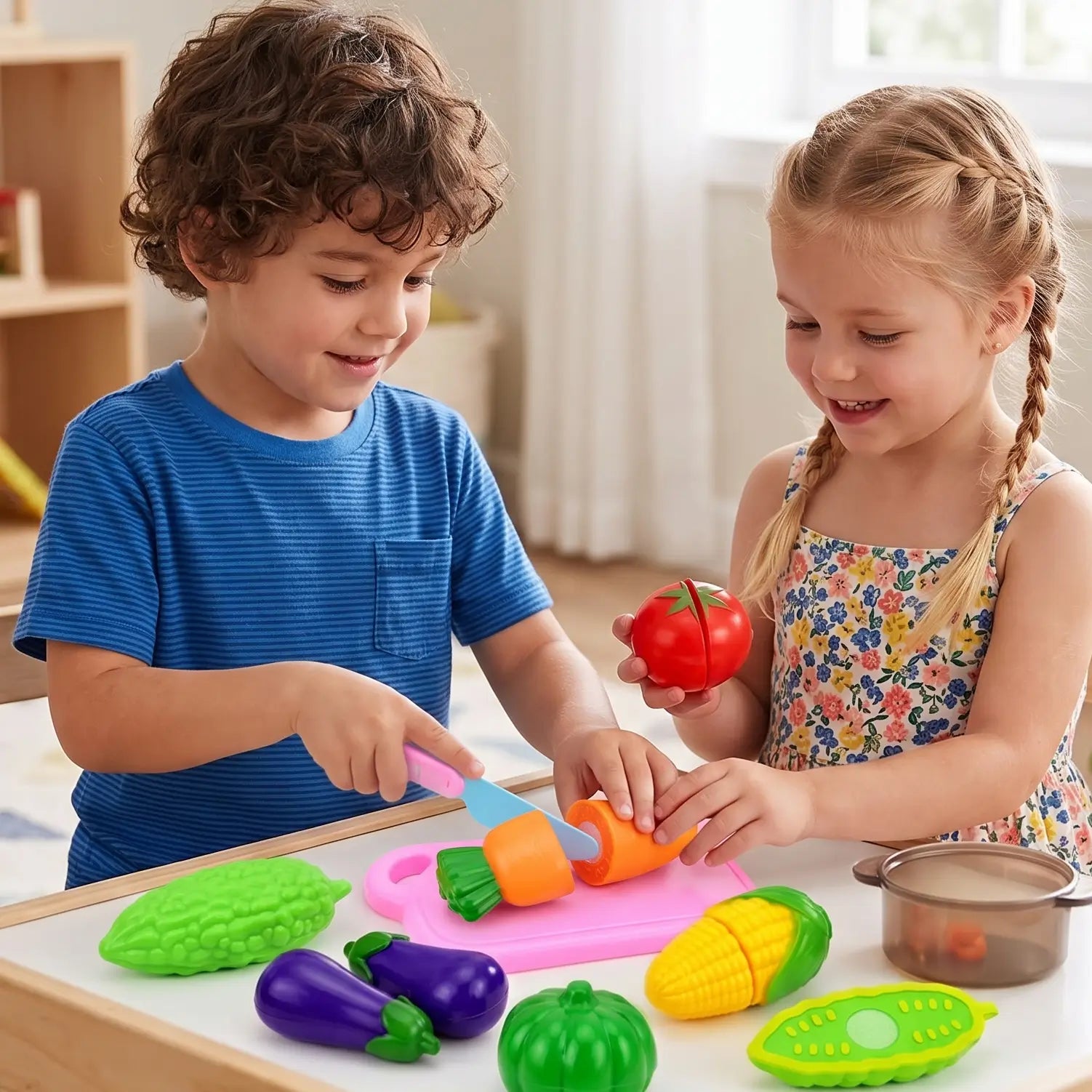 Corta Comidinhas Criativaê - Cozinha Criativa com Alimentos de Brinquedo para Cortar