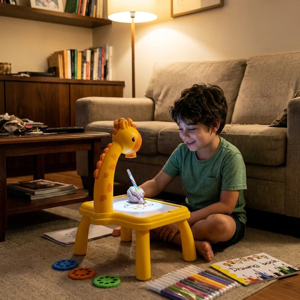 Depois — Table Kids - Mesa Projetora de Desenhos