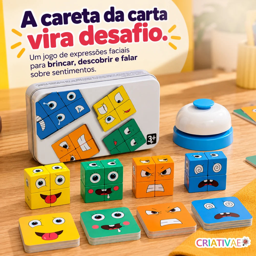 Expressadinho Criativaê - Jogo Educativo de Expressões Faciais e Emoções