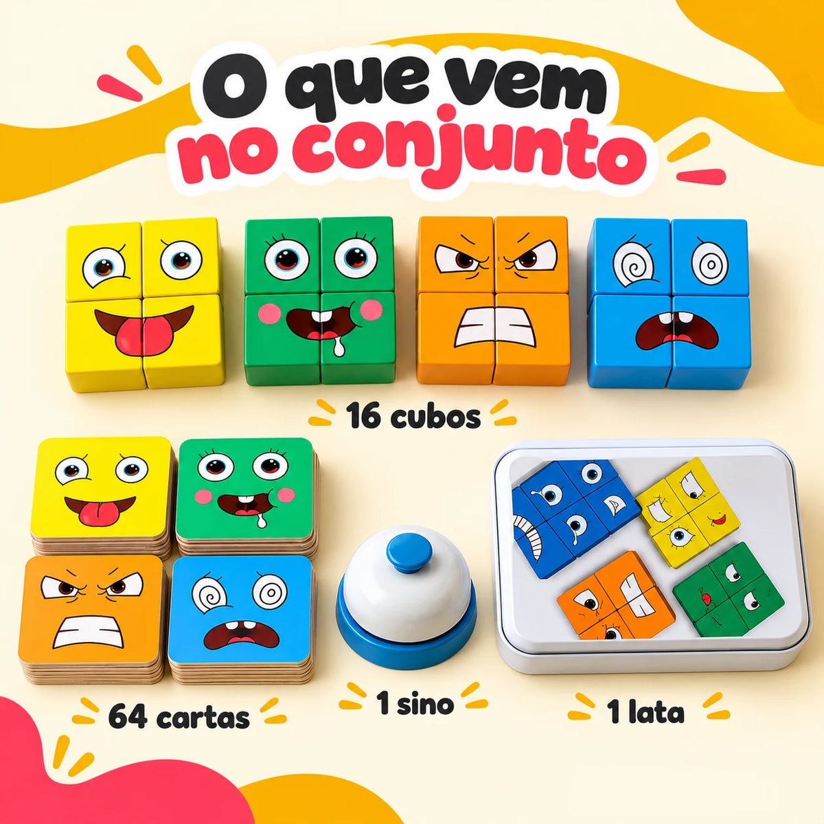 Expressadinho Criativaê - Jogo Educativo de Expressões Faciais e Emoções