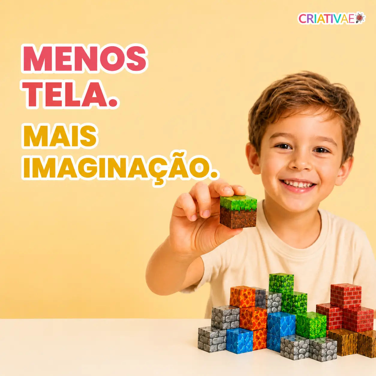 MagCraft – Blocos Magnéticos de Construção Infantil | Criativae