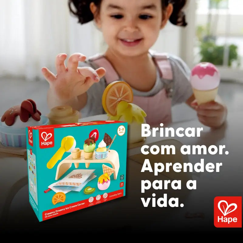 Kit Sorvetes Infantil de Madeira - Brinquedo Faz de Conta | Hape