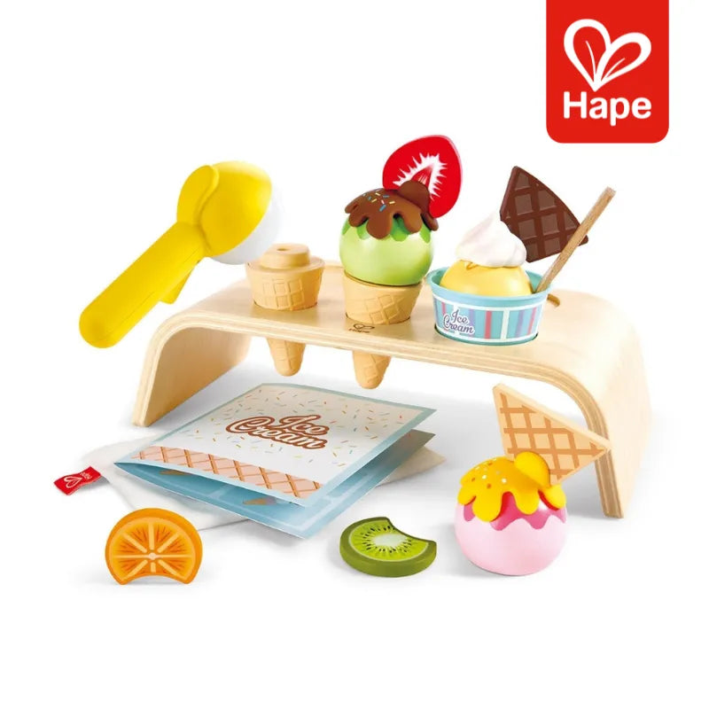 Kit Sorvetes Infantil de Madeira - Brinquedo Faz de Conta | Hape