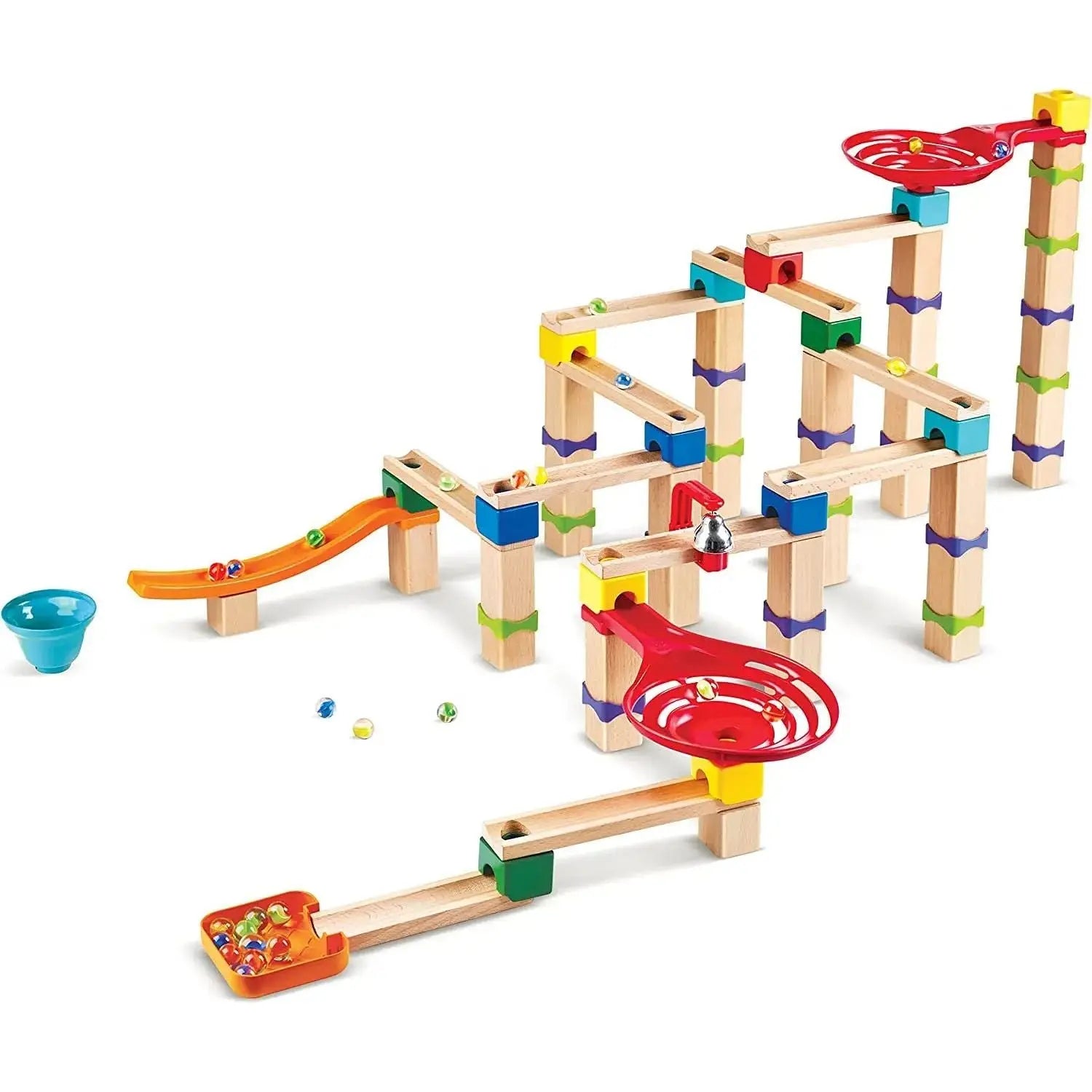 Pista de Obstáculos e Manobras para Bolinhas de Gude de Madeira DIY | HAPE