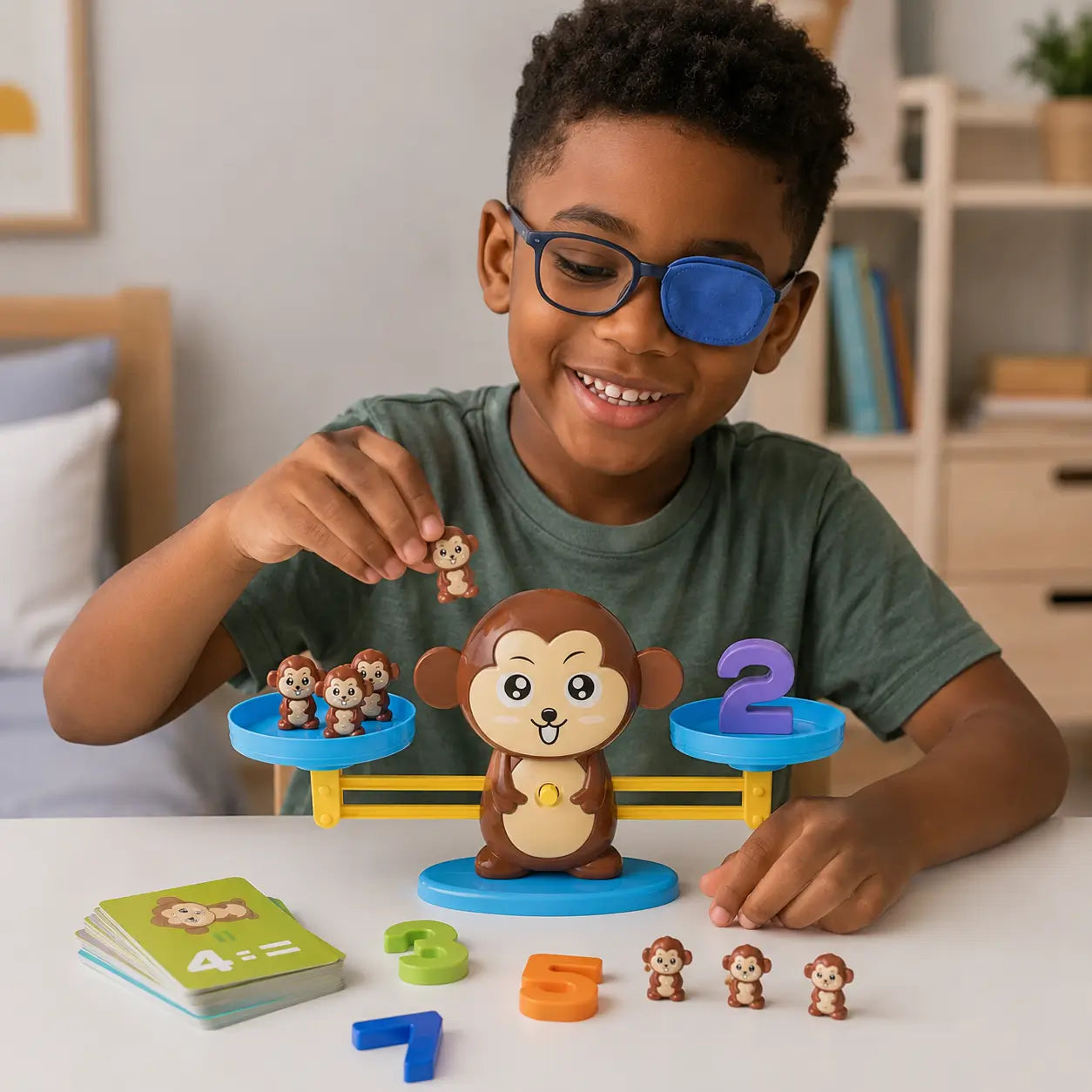 Depois — Magic Calc Criativaê - Balança Matemática Montessori Educativa