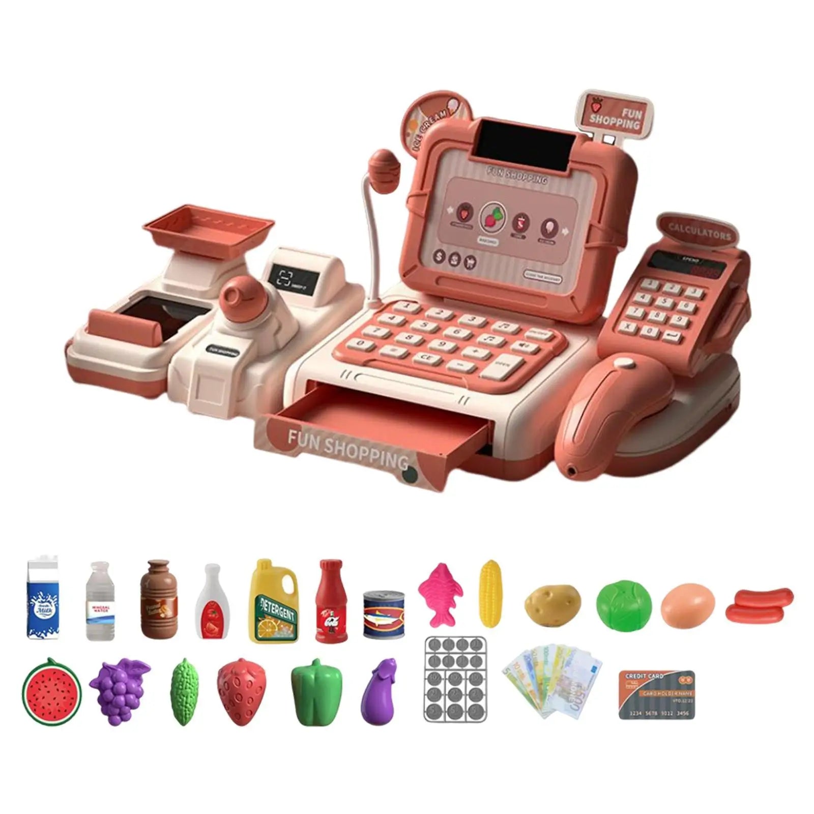 BRINQUEDO SIMULADOR DE CAIXA DE SUPER MERCADO