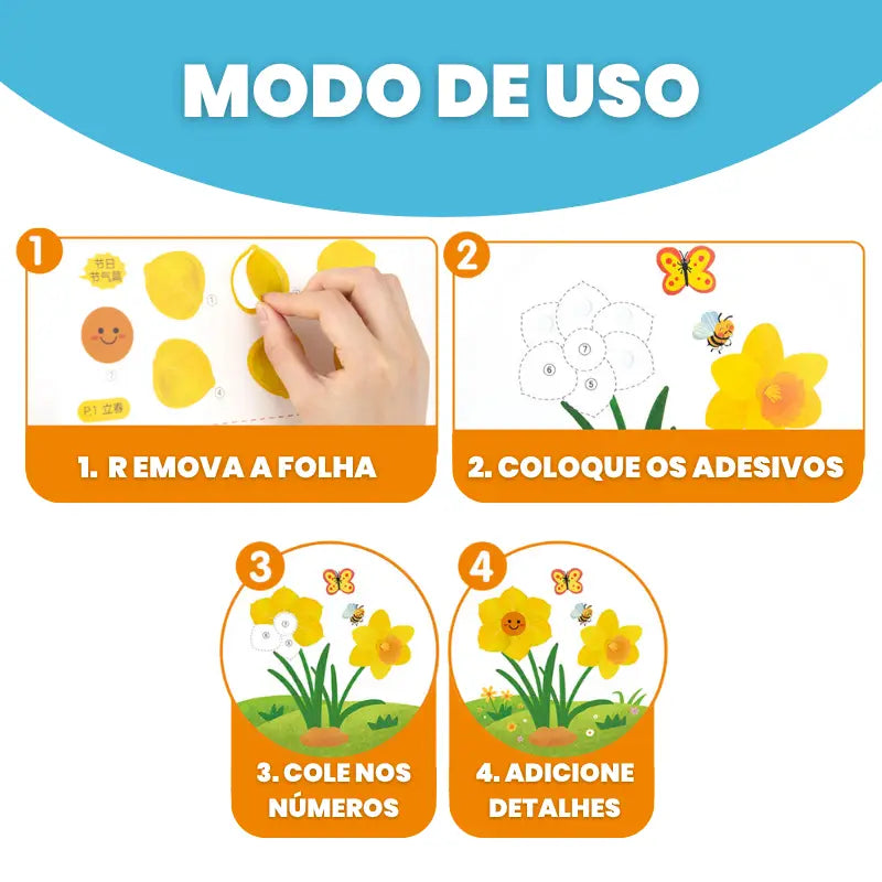 Mundo das Folhas – Kit de Pintura 3D com Folhas Criativas | CRIATIVAE