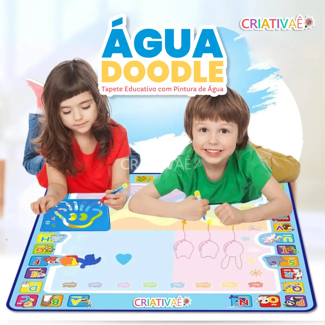 ÁguaDoodle - Tapete Educativo de Pintura com Água ÁguaDoodle - Tapete Educativo de Pintura com Água (3a5anos) Criativaê