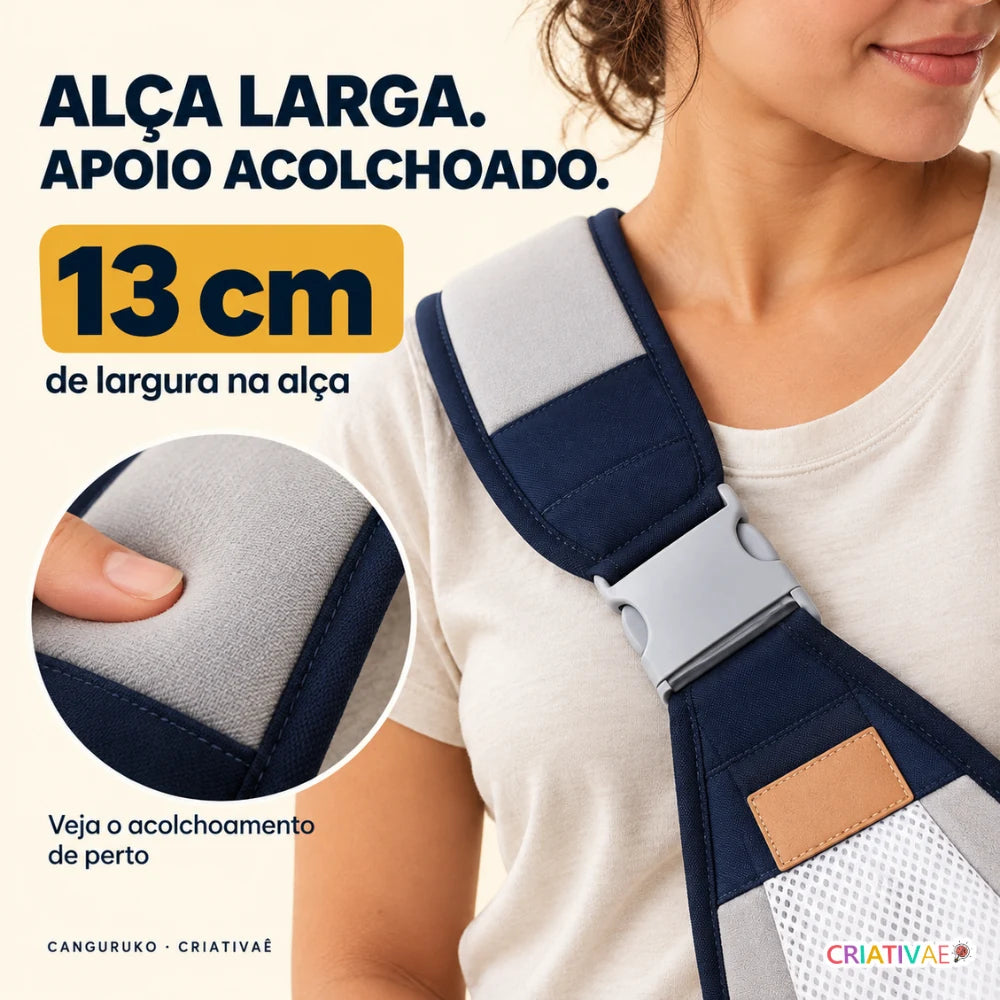 Canguruko Criativaê - Sling Ajustável para Transporte Seguro do Bebê