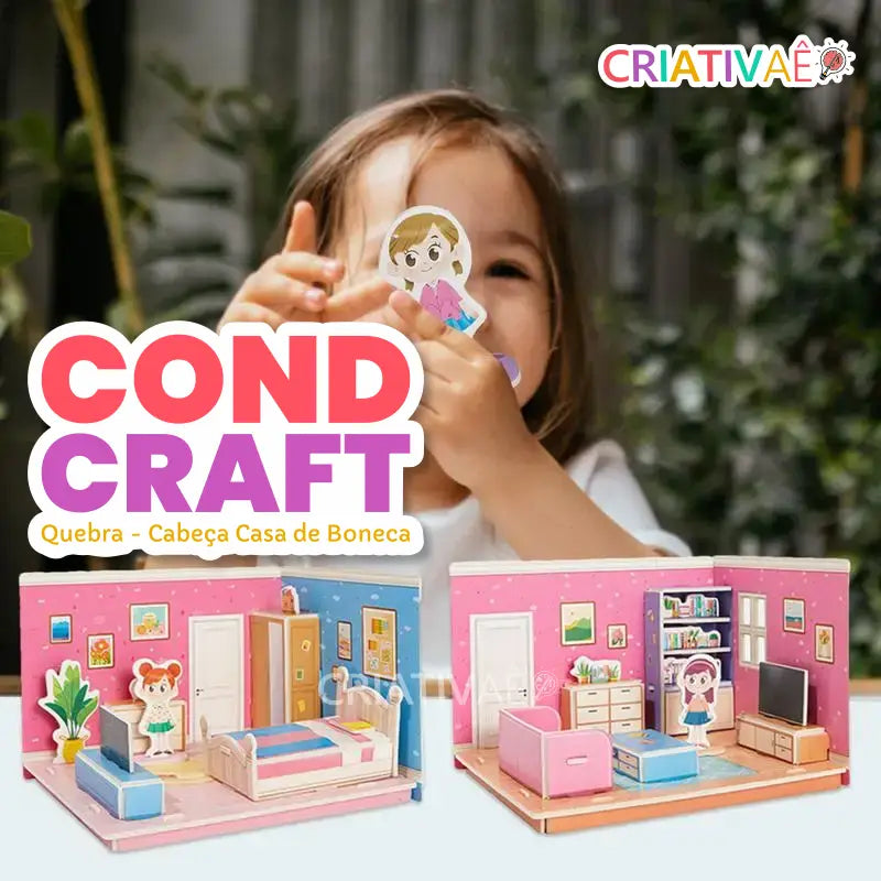 Cond Craft - Quebra Cabeça Casinha de Boneca Cond Craft - Quebra Cabeça Casinha de Boneca Criativaê 