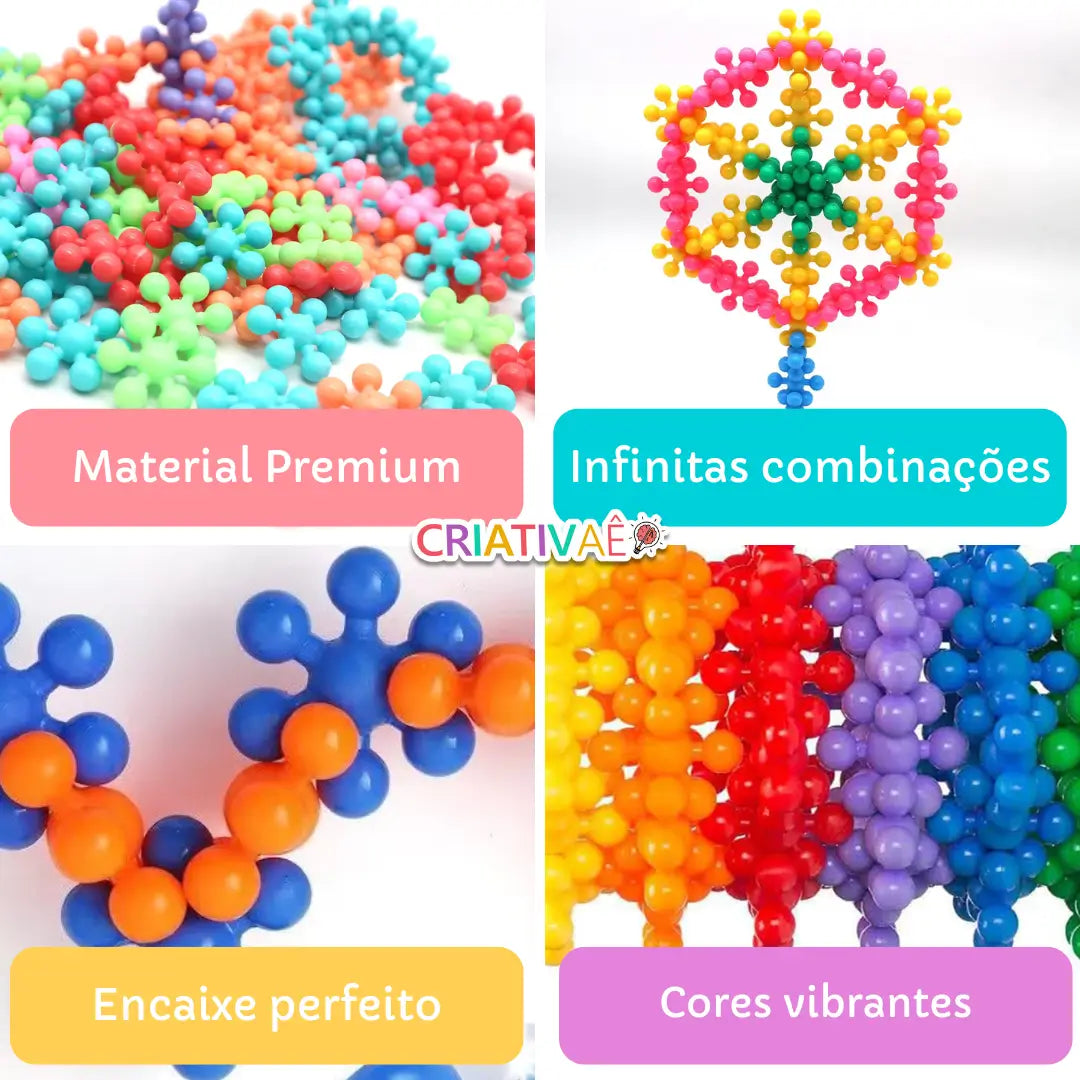 Conecta Tudo - Brinquedo Monta Monta Conecta Tudo - Brinquedo Monta Monta Criativaê