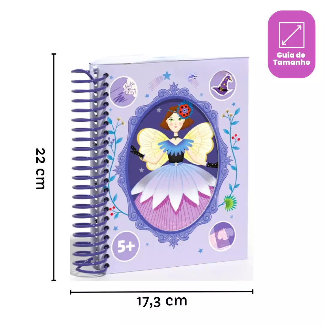 Fashion Criativ - Caderno Interativo Bonecas Trocam de Roupa + Brinde Exclusivo 3+ Criativaê