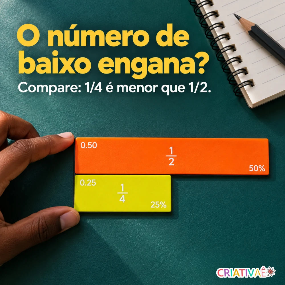 Fraciona Criativaê™ — Kit Didático Magnético com 102 Peças para Aprender Frações na Prática