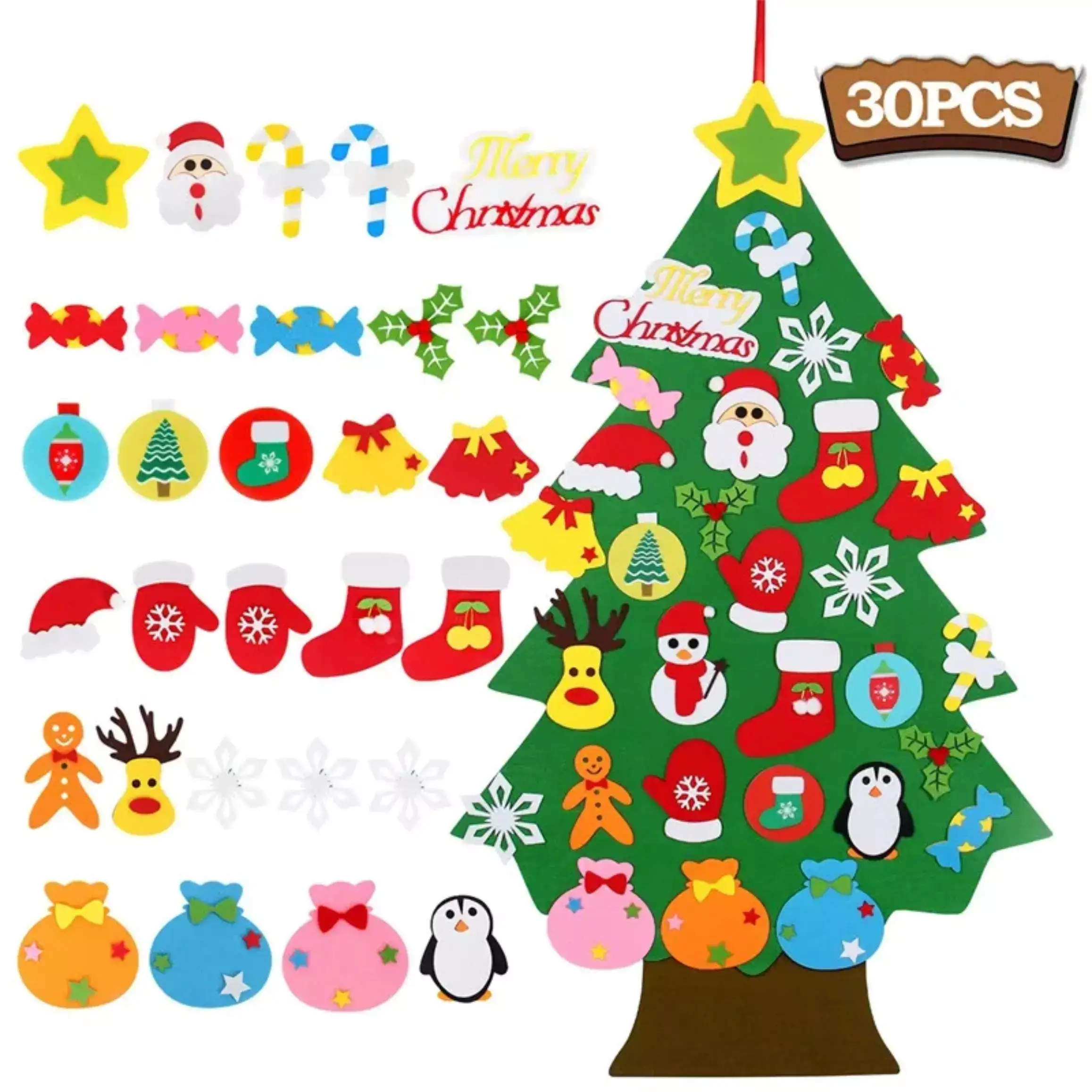 Imaginatree - Árvore de Natal FeltLândia Interativa + Brinde Exclusivo 3+ Criativaê Natal Divertido