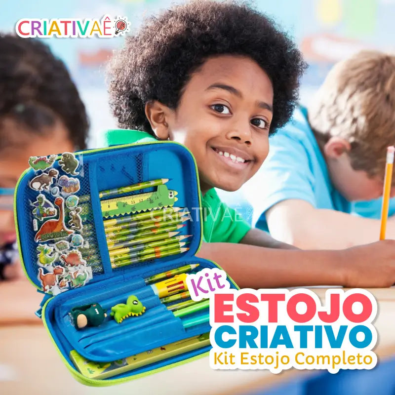 Kit Estojo Criativo + Brinde Exclusivo 3+ Criativaê