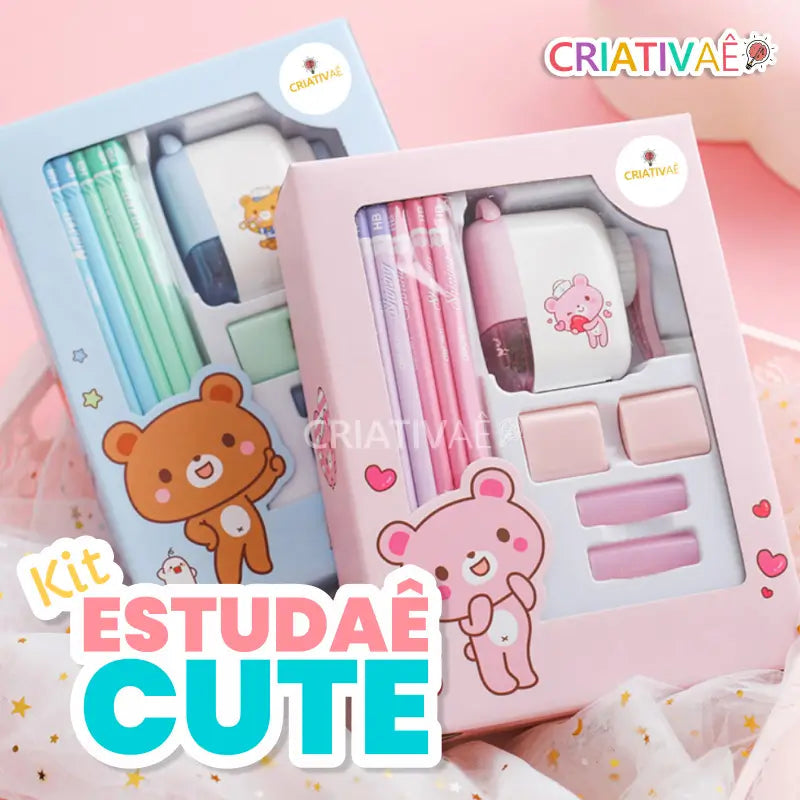 Kit Estudaê Cute + Brinde Exclusivo 3+ Criativaê