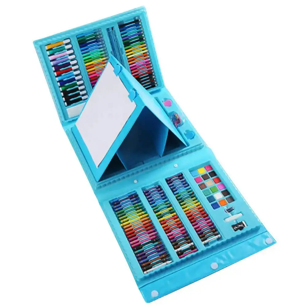 Mega Maleta de Arte Kids Plus + Brinde Exclusivo 3+ Criativaê Azul