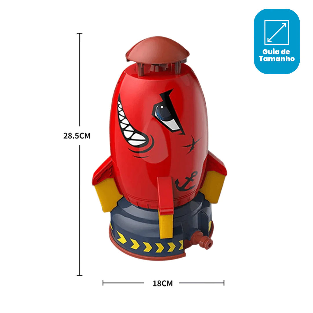 Rocket Ácqua - Foguete Aspersor de Água + Brinde Exclusivo 3+ Criativaê