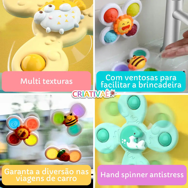 Spin Pop Criativaê - KIT de Brinquedos Giratórios Interativos (3 unidades) Spin Pop Criativaê - KIT de Brinquedos Giratórios Interativos (3 unidades) Criativaê 