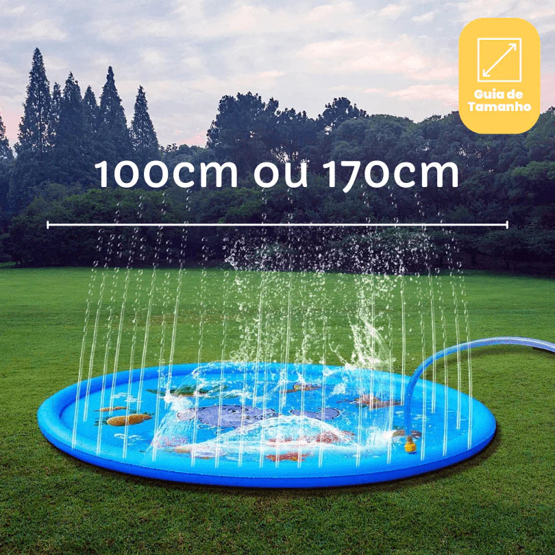 Splash Piscini - Piscina Chafariz com Aspersor de água + Brinde Exclusivo 3+ Criativaê