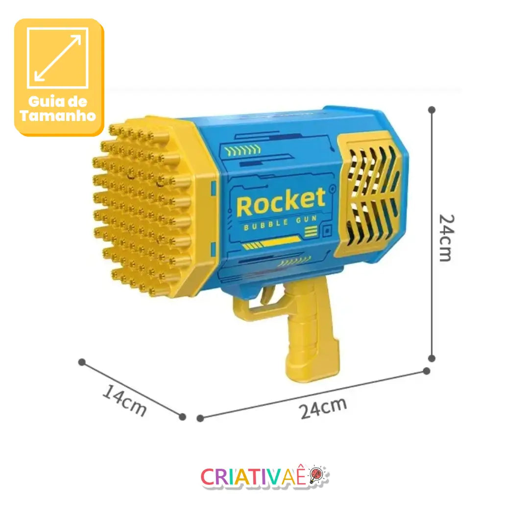 Super Bazuca de Bolhas de Sabão + Brinde Exclusivo Bazuca de Bolhas de Sabão Criativaê