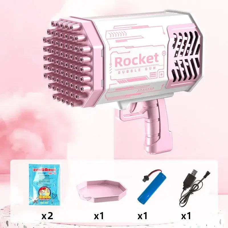 Super Bazuca de Bolhas de Sabão + Brinde Exclusivo Bazuca de Bolhas de Sabão Criativaê Rosa