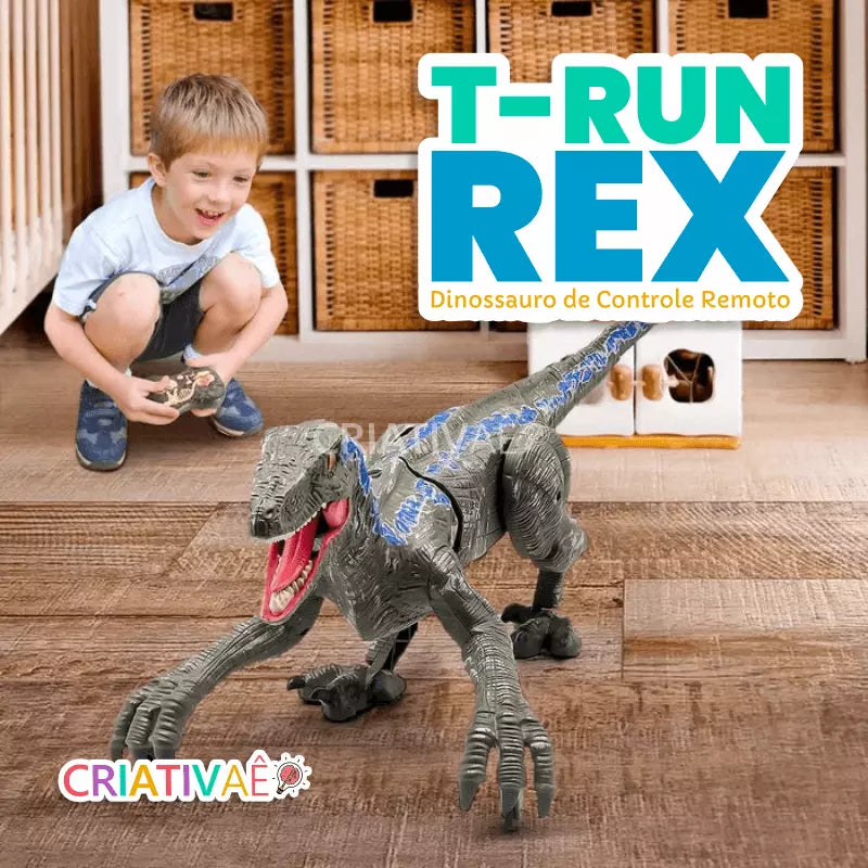 T-RunRex - Dinossauro de Controle Remoto + Brinde Exclusivo 3+ Criativaê
