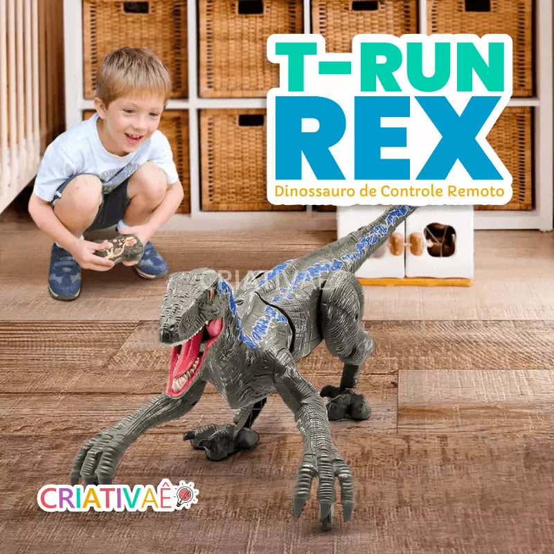 T-RunRex - Dinossauro de Controle Remoto + Brinde Exclusivo 3+ Criativaê 