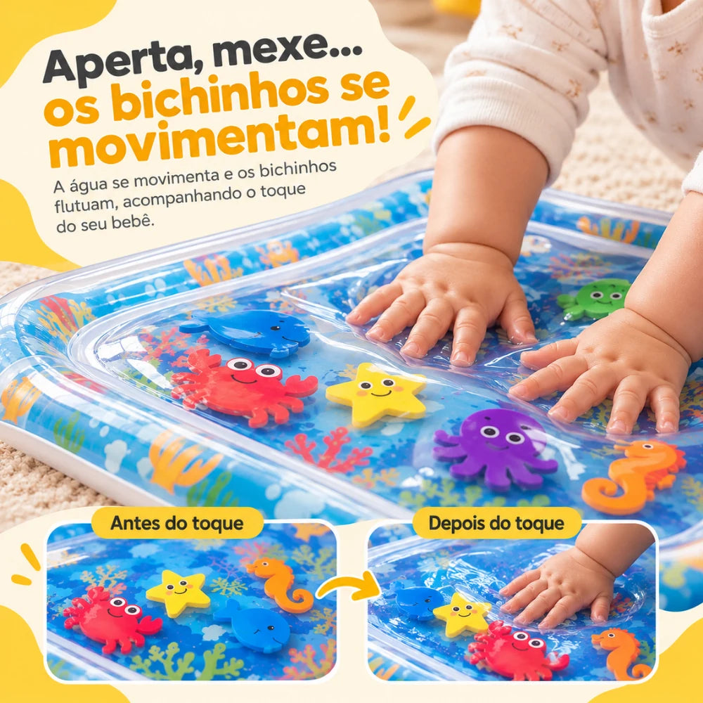 Tapete de Água Interativo para Bebês Criativaê