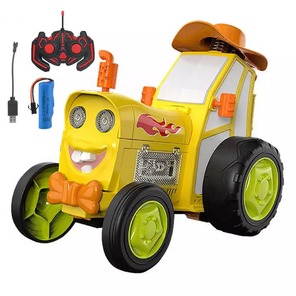 Trator Jump - Carrinho Pula Pula + Brinde Exclusivo 3+ Criativaê Amarelo