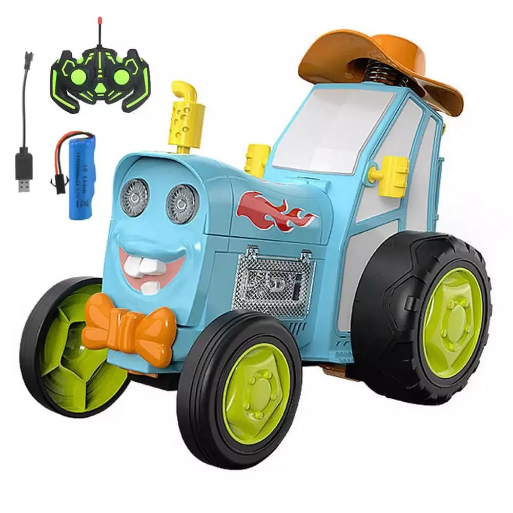 Trator Jump - Carrinho Pula Pula + Brinde Exclusivo 3+ Criativaê Azul