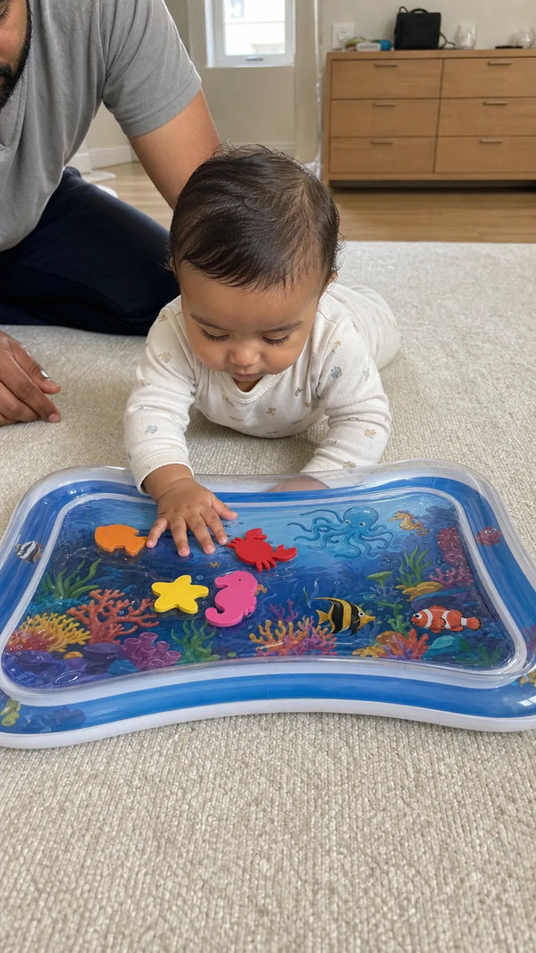 Foto de cliente: bebe com Tapete de Água Interativo para Bebês
