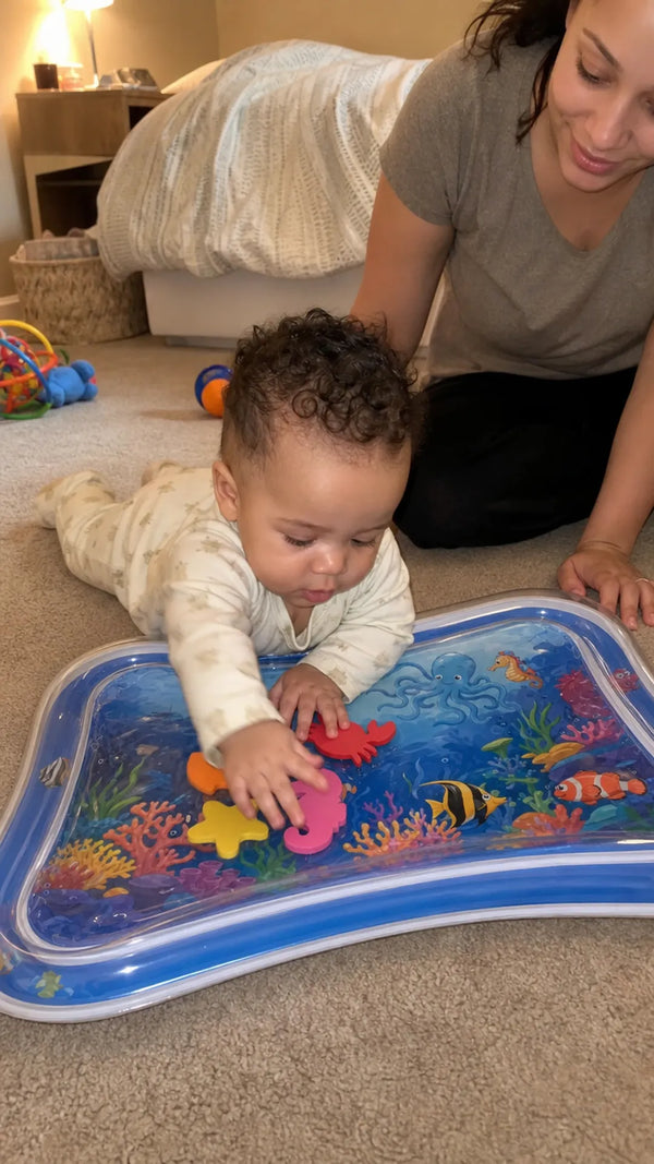 Foto de cliente: bebe com Tapete de Água Interativo para Bebês