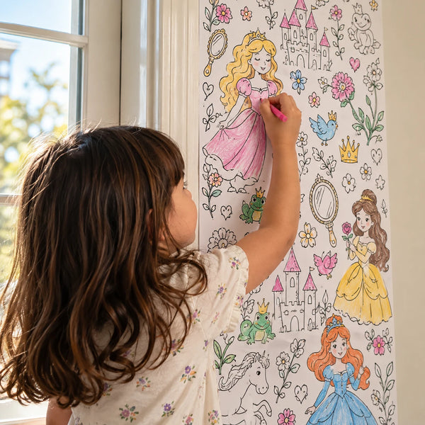 Bobina Criativa Criativaê - Rolo de Colorir de 3 Metros com Mais de 1000 Desenhos Coláveis