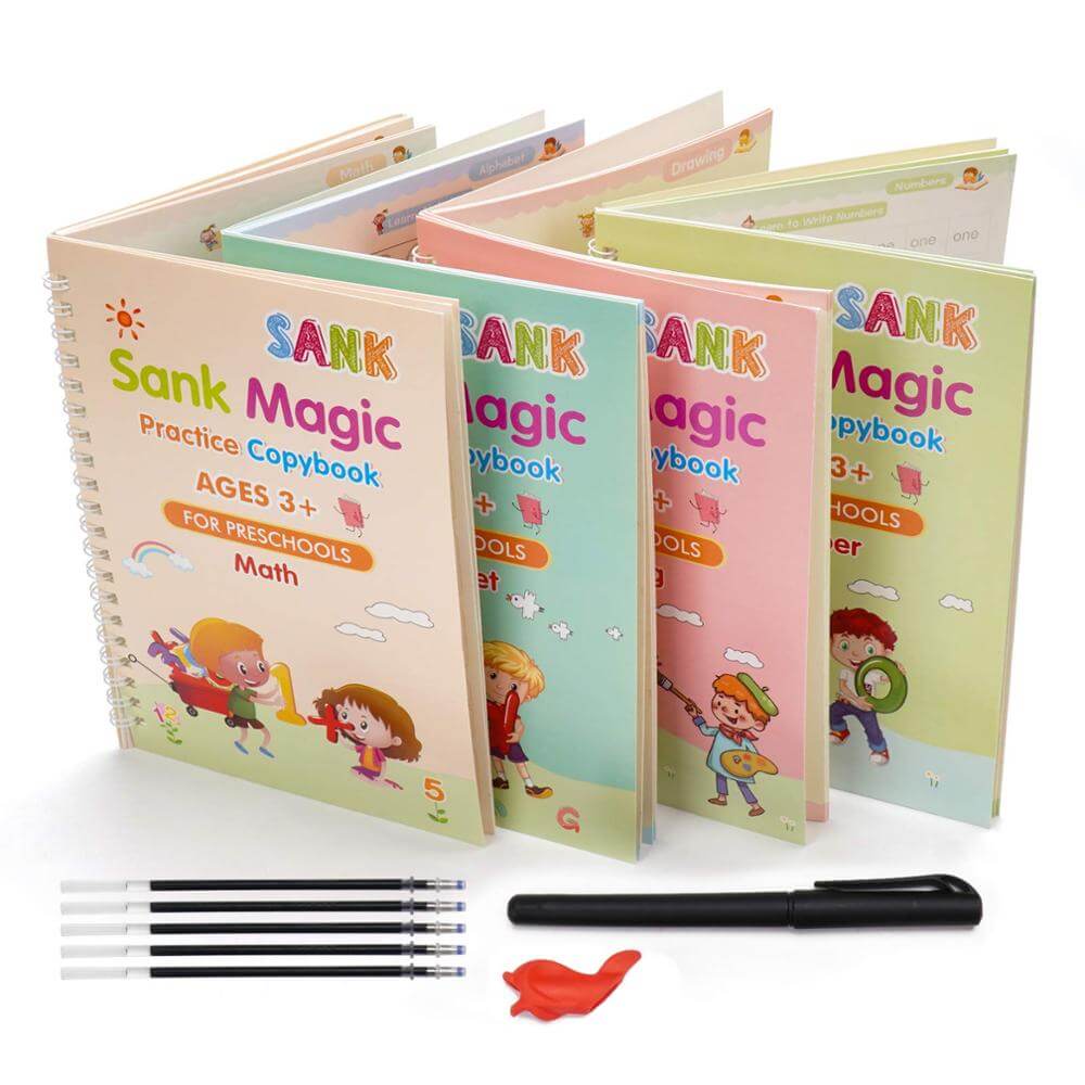 +5 Refis de Tinta Especial para Caneta do Caderno de Caligrafia Mágico Reutilizável Criativaê
