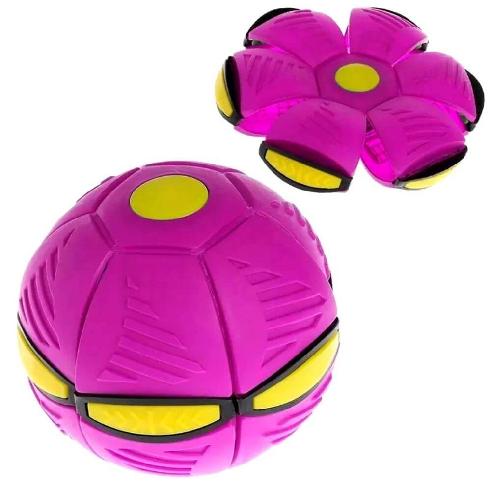 Brinquedo Disco Ball Bola Ovni I&C 3 Criativaê Rosa LED