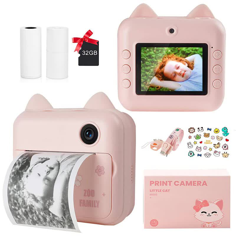 Cam Kids - Câmera Infantil de Impressão Instantânea Criativaê I&C 3 Criativaê Gato 