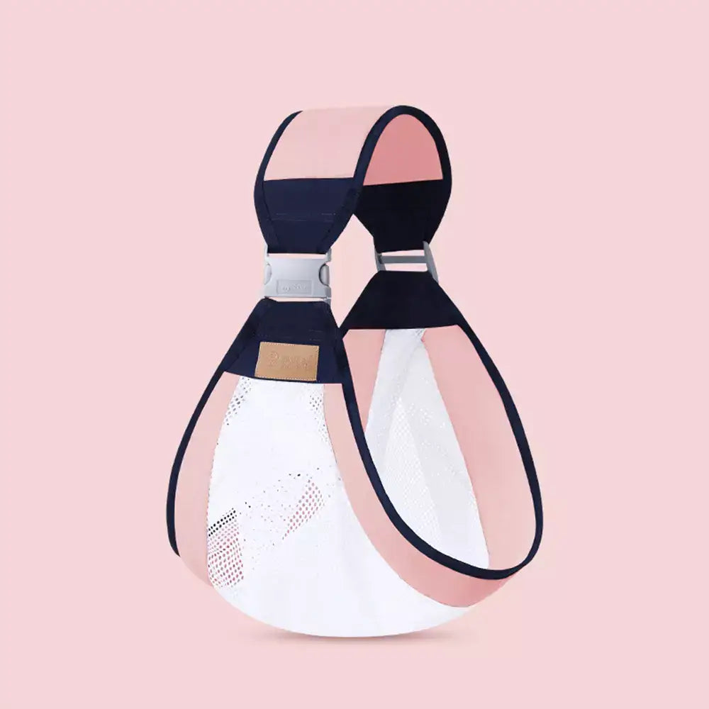 Canguruko - Suporte ajustável para transporte seguro do bebê Criativaê Rosa (Modelo 2)