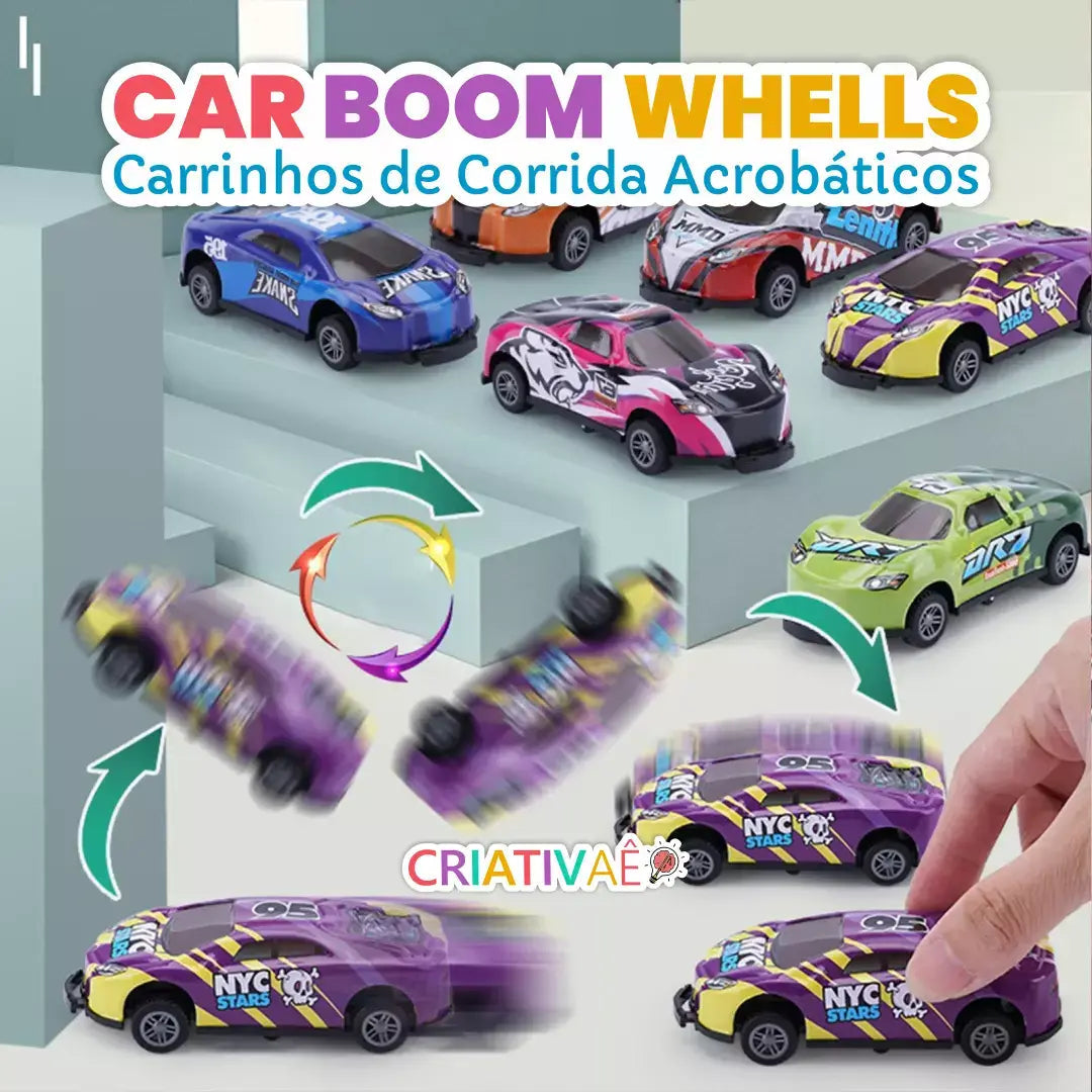 Car Boom Wheels- Carrinhos de Corrida Acrobáticos I&C 3 Criativaê