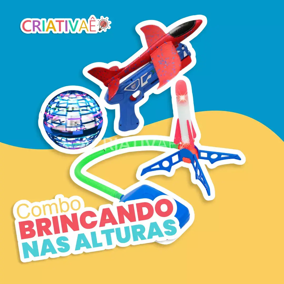 Combo Brincando nas Alturas + Brinde Exclusivo 3+ Criativaê
