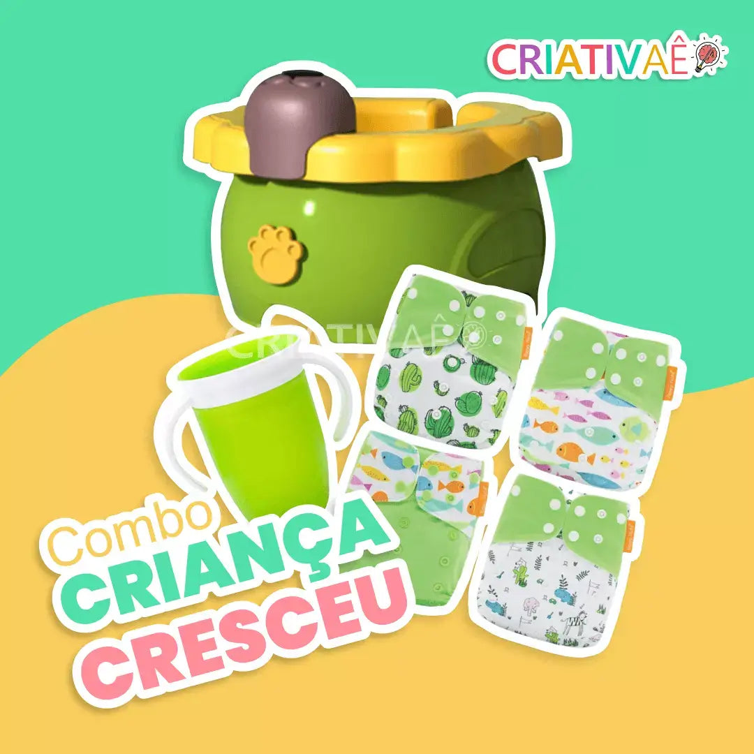 Combo Criança Cresceu + Brinde Exclusivo 3+ Criativaê
