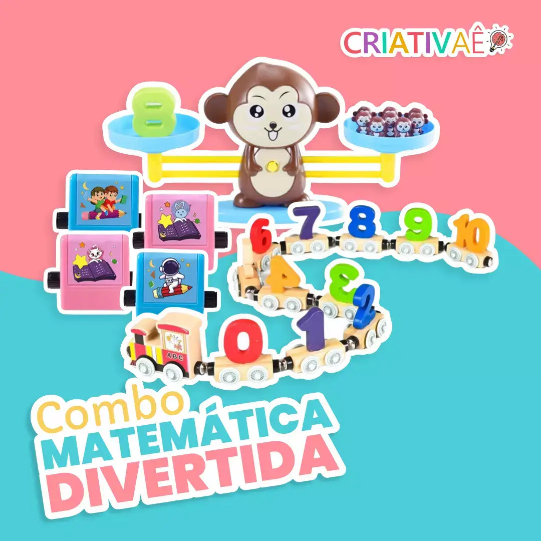 Combo Matemática Divertida + Brinde Exclusivo 3+ Criativaê