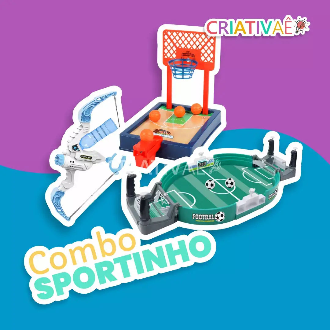 Combo Sportinhos + Brinde Exclusivo 3+ Criativaê