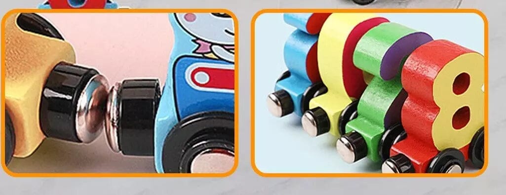 Conta Trem - KIT de Trens Magnéticos Educativos I&C 3 Criativaê