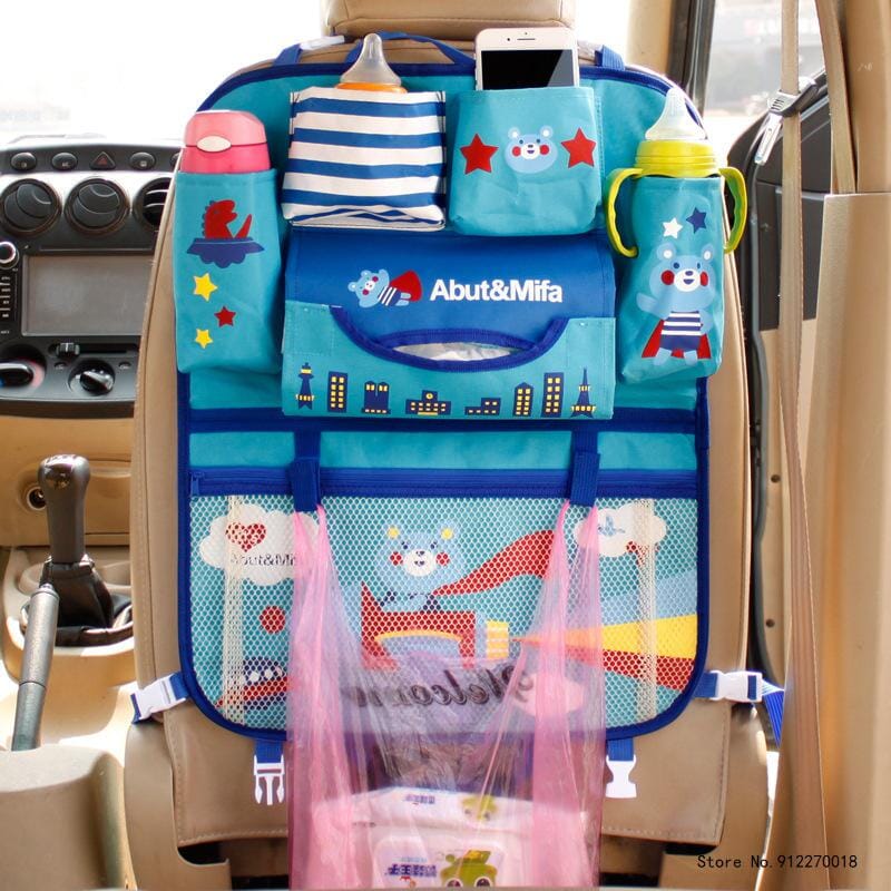 Creative Cartoon Car Seat Back Organizer Kids Toys Travel Protector Cover Automobile Interior Accessories Hang Storage Bag Baby 0 Criativaê 01