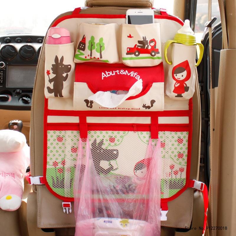 Creative Cartoon Car Seat Back Organizer Kids Toys Travel Protector Cover Automobile Interior Accessories Hang Storage Bag Baby 0 Criativaê 09