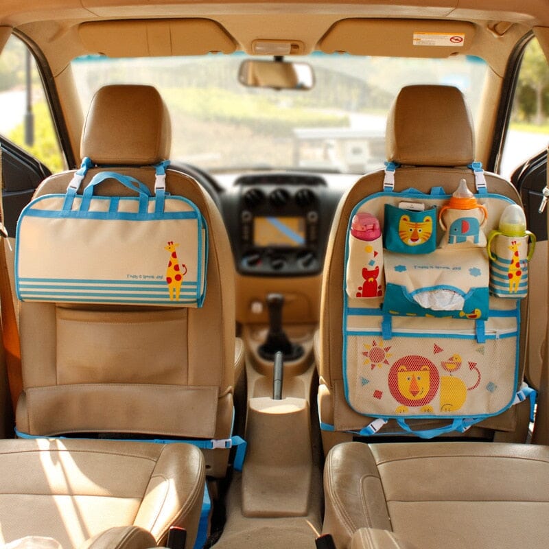 Creative Cartoon Car Seat Back Organizer Kids Toys Travel Protector Cover Automobile Interior Accessories Hang Storage Bag Baby 0 Criativaê